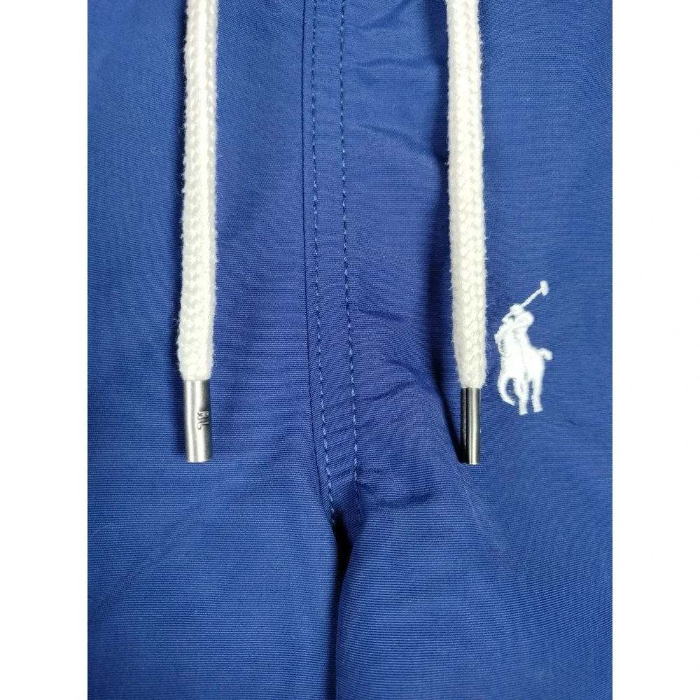 Polo Ralph Lauren Mens XL Blue Swim Trunks All Over Embroidered Pony Board Short